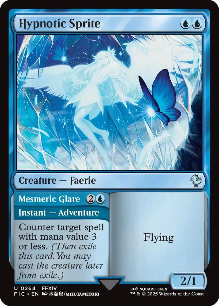 Hypnotic Sprite (Surge Foil) - Commander: FINAL FANTASY - Magic