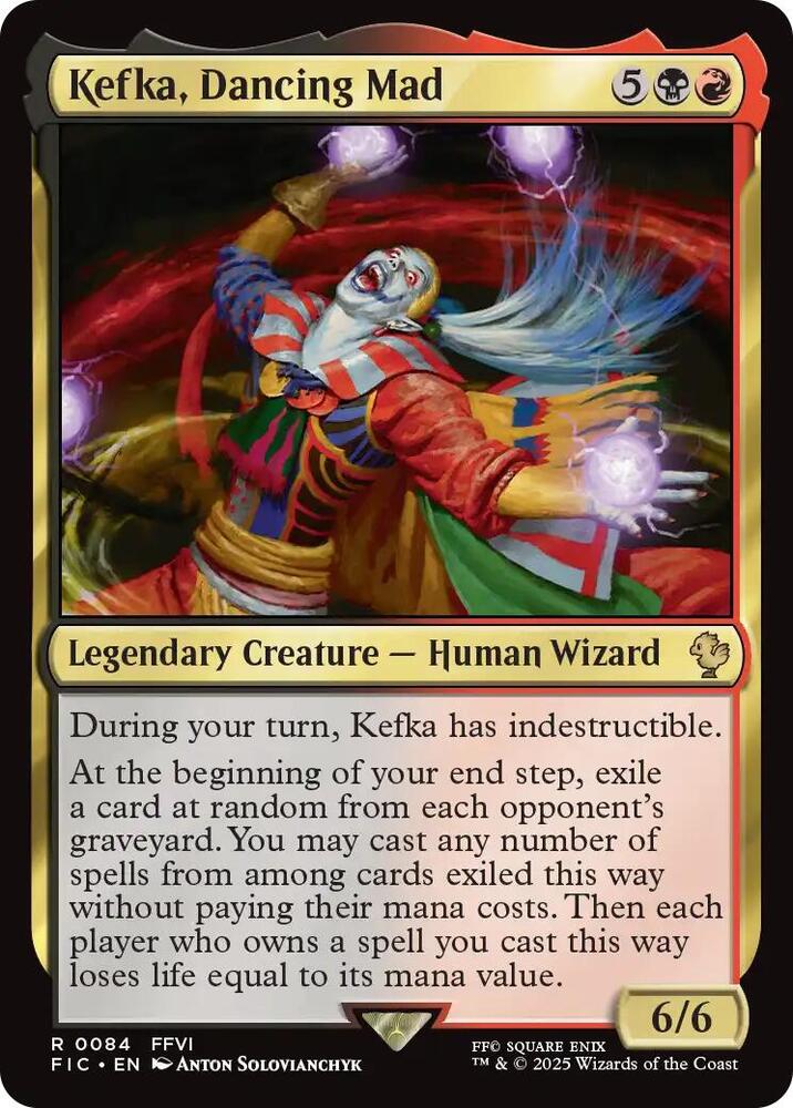 Kefka, Dancing Mad (Surge Foil) - Commander: FINAL FANTASY - Magic