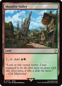 Mossfire Valley (Surge Foil) - Commander: FINAL FANTASY - Magic: The Gathering card