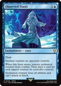 Observed Stasis (Surge Foil) - Commander: FINAL FANTASY - Magic: The Gathering card