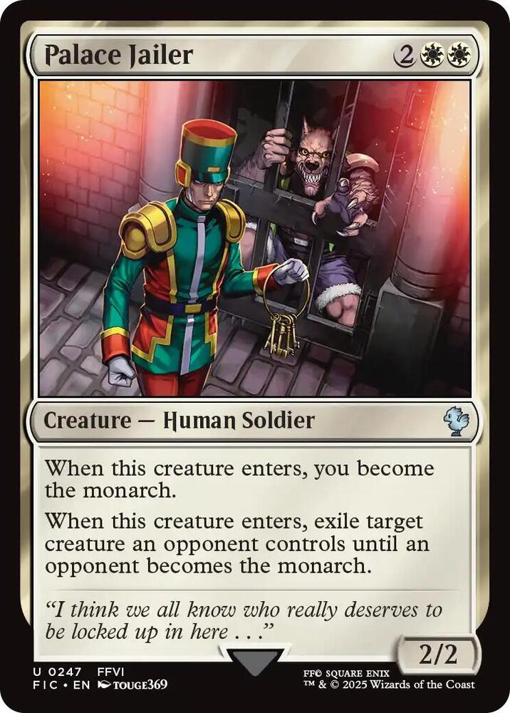 Palace Jailer (Surge Foil) - Commander: FINAL FANTASY - Magic: The
