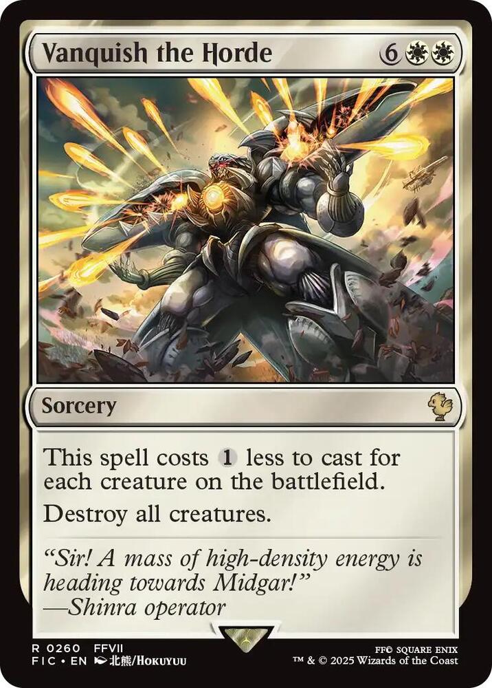 【MTG】統率の塔 【サージfoil】 Vanquish the Horde (Surge Foil) - Commander: FINAL FANTASY - Magic