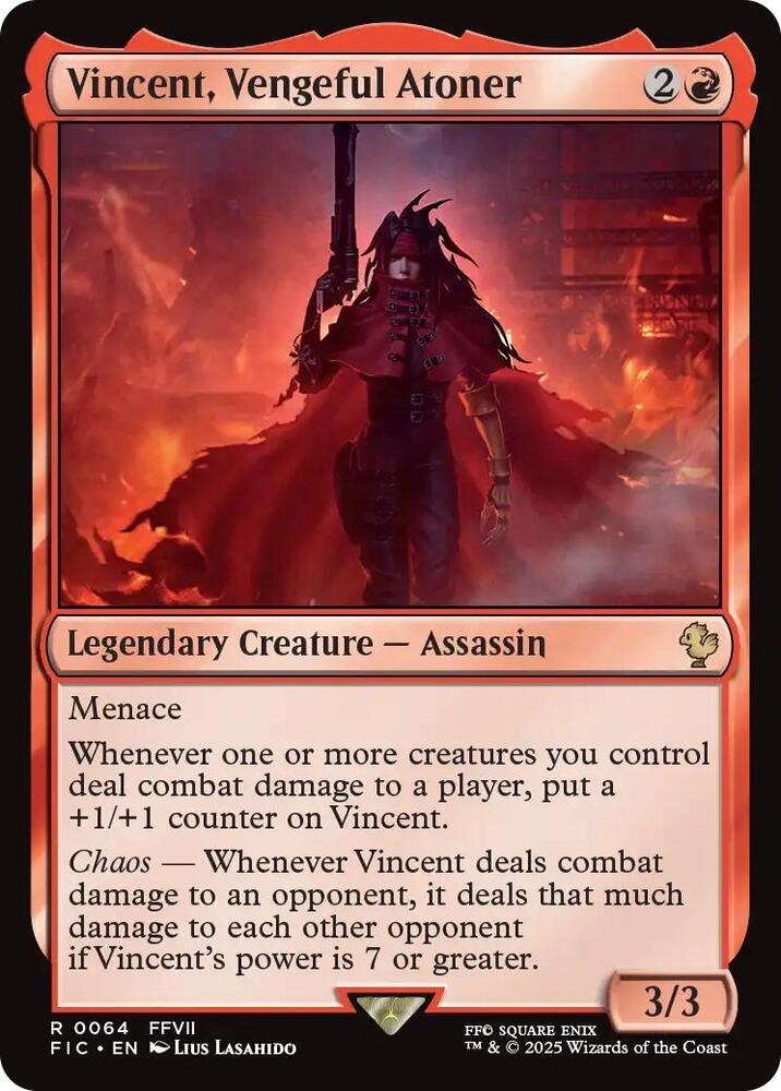 Vincent, Vengeful Atoner (Surge Foil) - Commander: FINAL FANTASY