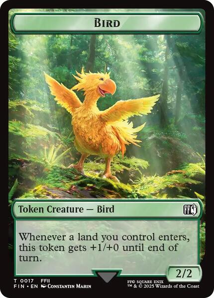 Bird (0017) // Wizard (0015) Double-Sided Token - FINAL FANTASY