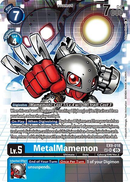 MetalMamemon SP digimon card