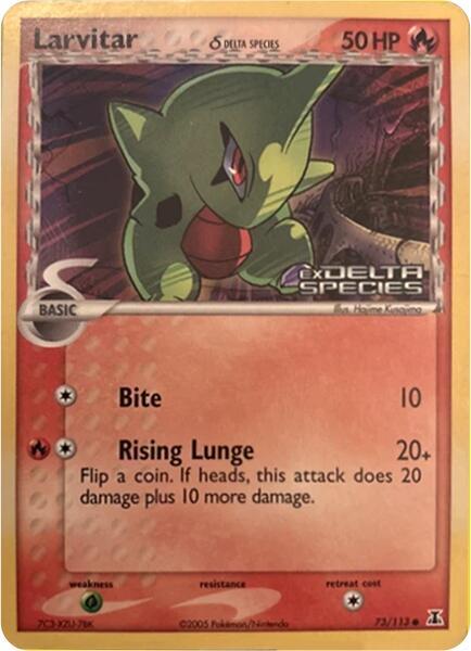 Larvitar (Delta Species Stamp) 73/113 from Miscellaneous Cards & Products