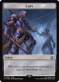 Copy (0025) // Moogle (0034) Double-Sided Token (Surge Foil)