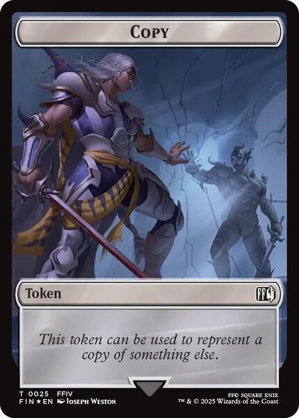 Copy (0025) // Moogle (0034) Double-Sided Token (Surge Foil
