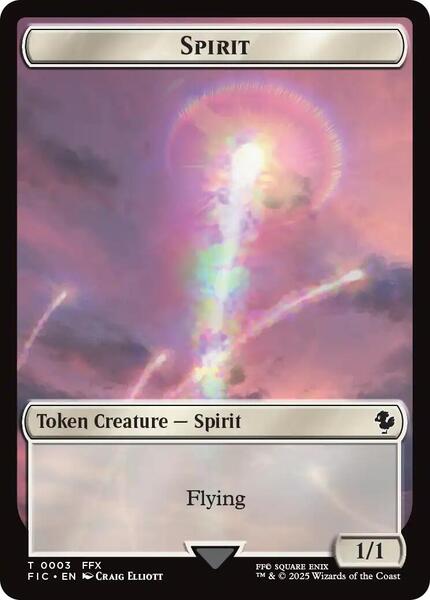 Spirit // Hero (0027) Double-Sided Token (Surge Foil