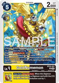 GoldNumemon - Cyber Eden - Digimon card