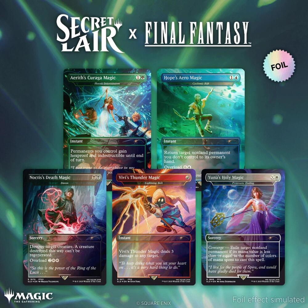 SECRET LAIR × FINAL FANTASY Grimoire ×2個 Secret Lair x FINAL FANTASY: Grimoire - Rainbow Foil Edition