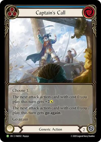 Captain's Call (Blue) - FAB352 card
