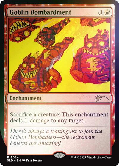 Goblin Bombardment 2024 Rainbow Foil