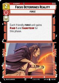 Focus Determines Reality