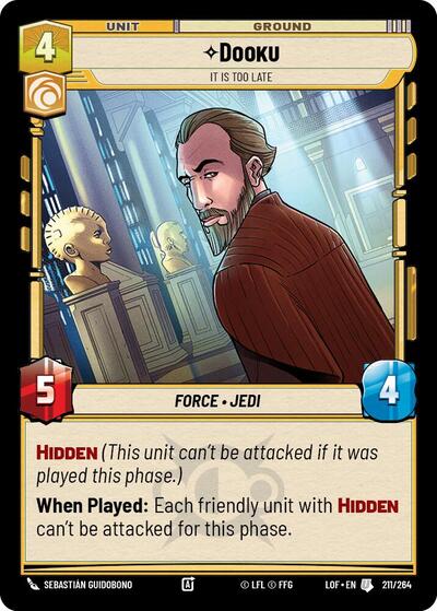 Dooku It Is Too Late