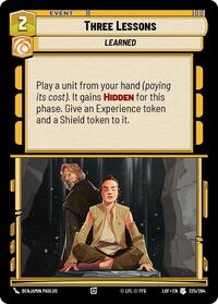 Three Lessons