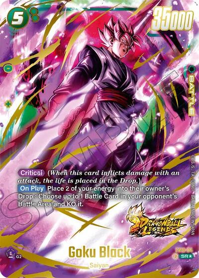 Goku Black (Bonus Pack Alternate Art) Starter Deck 10: Giblet Super Rare Dragon Ball card — value and price