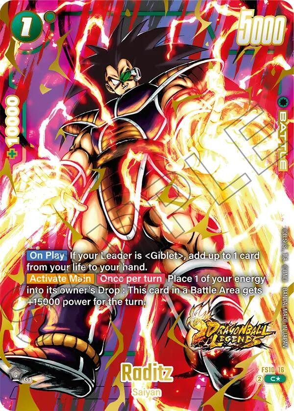 Raditz (Bonus Pack Alternate Art) - Starter Deck 10: Giblet
