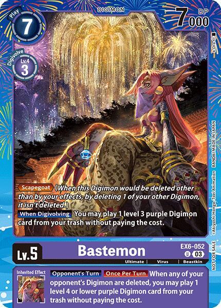 Bastemon Regulation Battle Vol 2 digimon card
