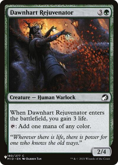 Dawnhart Rejuvenator (The List) from PLST #MID-301, Magic: The Gathering card