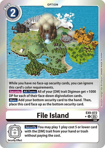 File Island Limited Foil digimon card