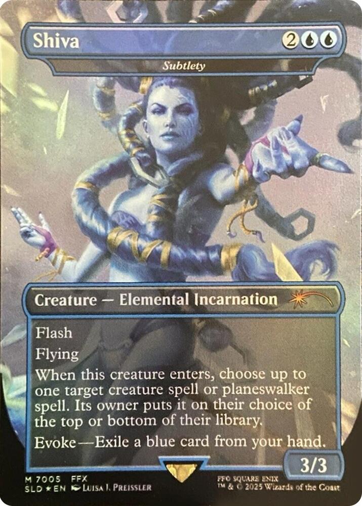 MTG 緻密/Subtlety シヴァ Secret Lair foil Shiva - Subtlety (Rainbow Foil) Secret Lair Drop Foil for
