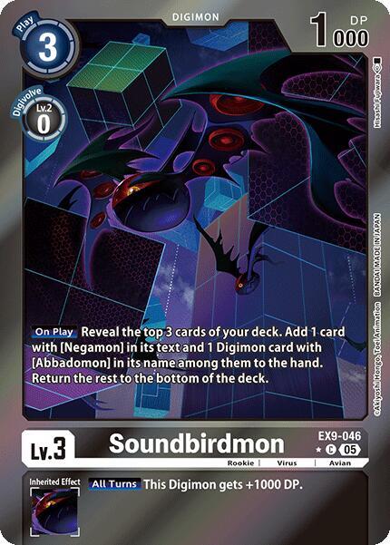 Soundbirdmon Limited Foil digimon card