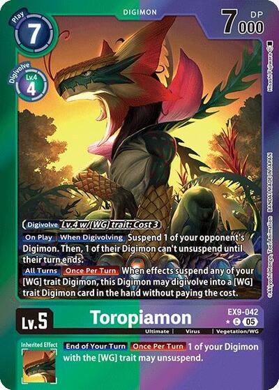 Toropiamon (Limited Foil) Versus Monsters Common Digimon card — value and price