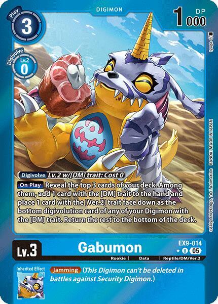 Gabumon Limited Foil digimon card