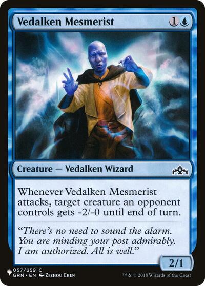 Vedalken Mesmerist (The List) from PLST #GRN-57, Magic: The Gathering card