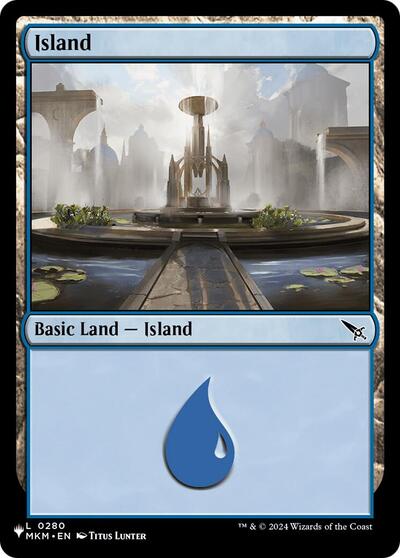 Island (The List, from MKM) from LIST #280, Magic: The Gathering card