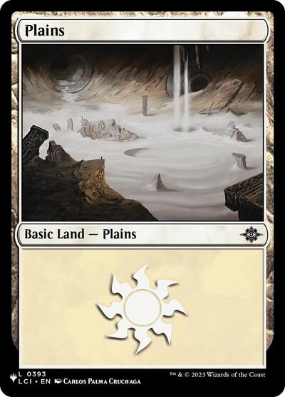Plains (The List, from LCI) from LIST #393, Magic: The Gathering card