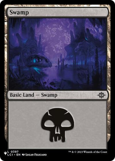 Swamp (The List, from LCI) from LIST #397, Magic: The Gathering card