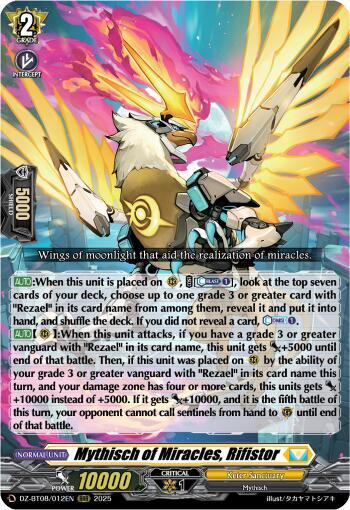 Mythisch of Miracles, Rifistor - DZ-BT08: Knights 0f Rebirth