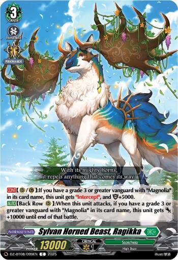Sylvan Horned Beast, Ragikka - DZ-BT08: Knights 0f Rebirth