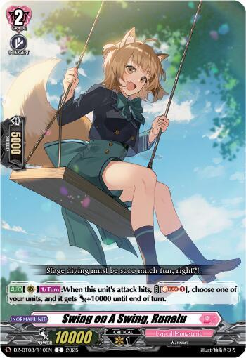 Swing on a Swing, Runalu