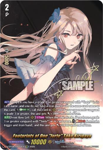 Footprints of One "forte" Toko Kirigaya (EXS)