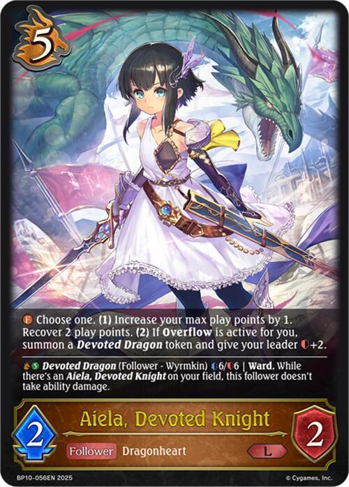Aiela, Devoted Knight - BP10: Gods of the Arcana - Shadowverse