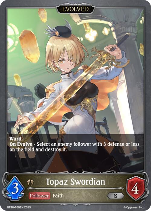 Topaz Swordian (Evolved)