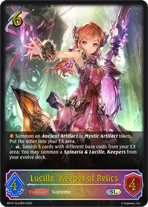 Lucille, Keeper of Relics (SL) - BP10: Gods of the Arcana - Shadowverse: Evolve - TCGplayer.com Lucille, Keeper of Relics (SL) - BP10: Gods of the Arcana - Shadowverse: Evolve - TCGplayer.com
