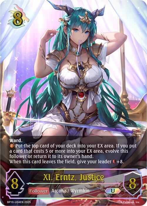XI. Erntz, Justice (U) - BP10: Gods of the Arcana - Shadowverse