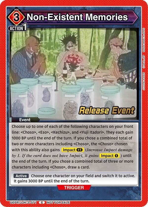 Non-Existent Memories - UEX02BT: Jujutsu Kaisen Vol.2 Release Event ...