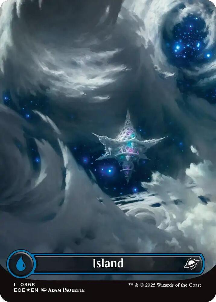 Island (0368) (Borderless) (Galaxy Foil) - Edge of Eternities