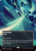 Mutavault (0163) (Borderless) (Galaxy Foil) - Edge of
