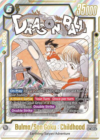 Bulma/Son Goku : Childhood (Alternate Art) card