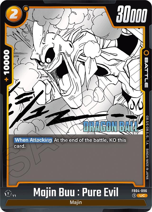 Majin Buu : Pure Evil - FB04-096 - Manga Booster 01 - Dragon Ball
