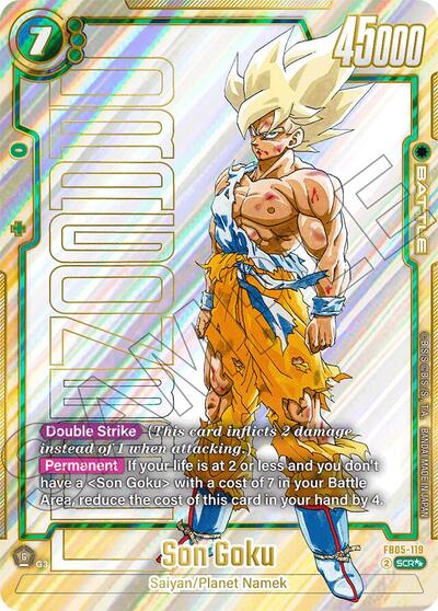 Son Goku - FB05-119 (Super Alternate Art) Manga Booster 01 Secret Rare Dragon Ball card — value and price