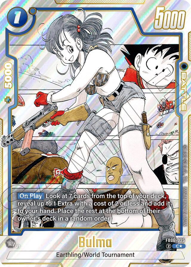 Bulma - FB06-035 (Alternate Art) - Manga Booster 01 - Dragon