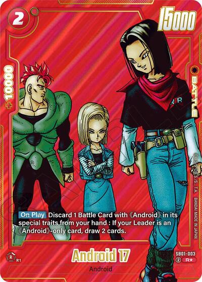 Android 17 - SB01-003 (Alternate Art) card