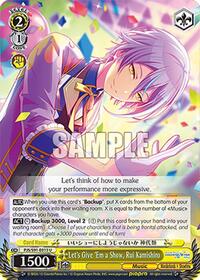 Let's Give 'Em a Show, Rui Kamishiro (PJS/S91-E013 U) card